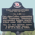 Click for Tallasseehatchee Battle marker photo