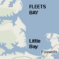 Select to view modern map of Fleets Bay